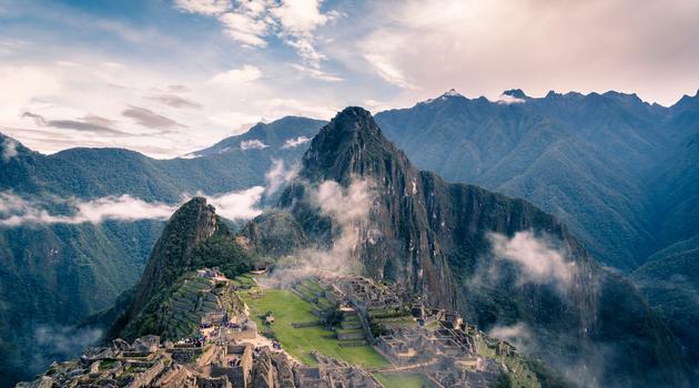 Clouds over mountains in Peru