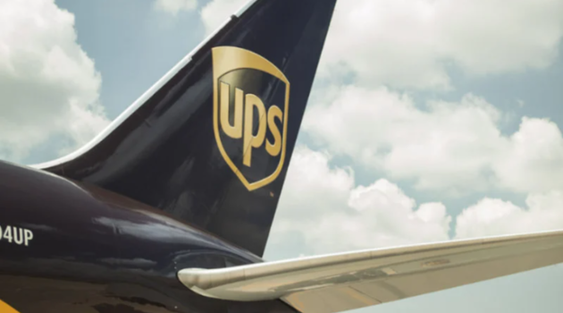 UPS logo on plane