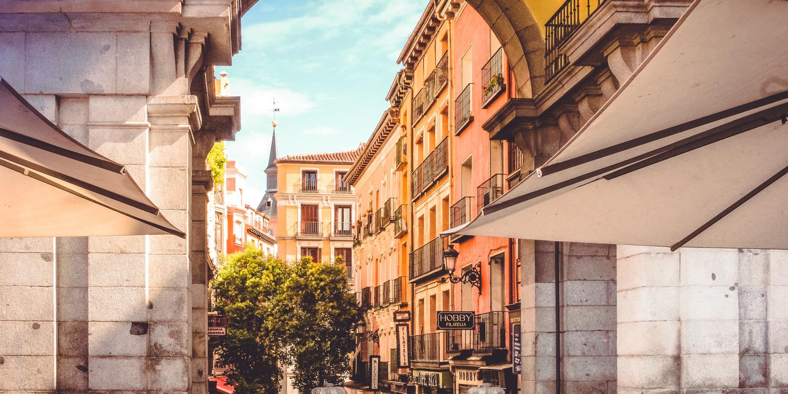 Street view of Madrid