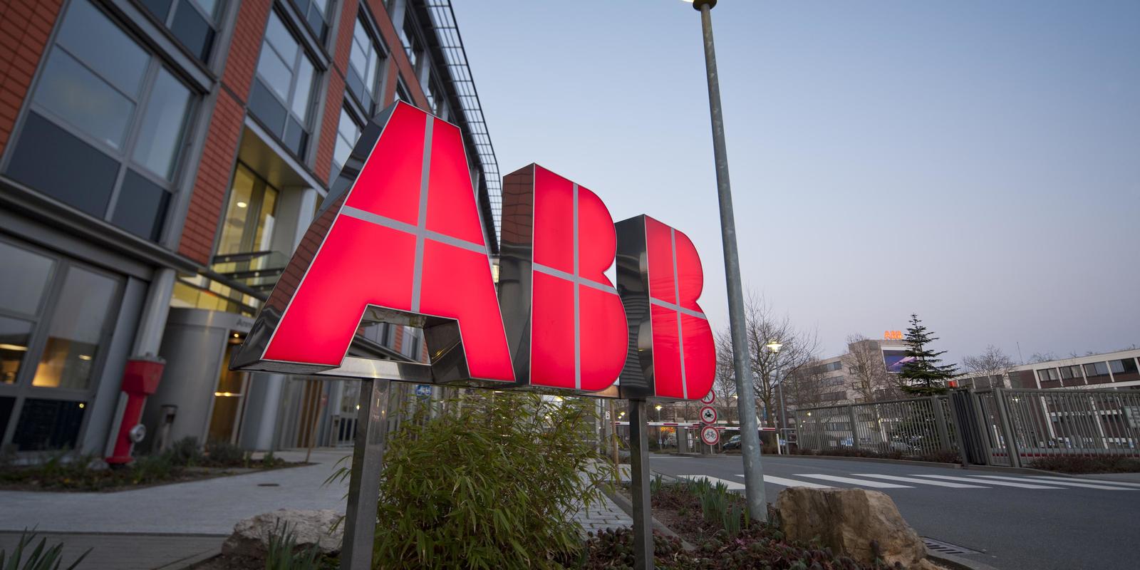 ABB logo in front of building