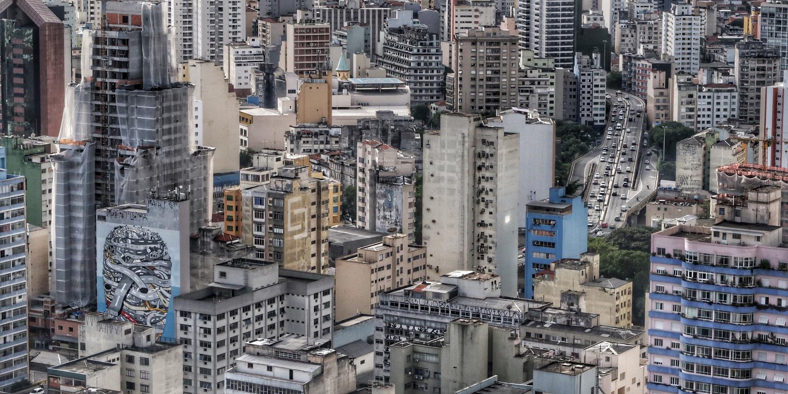 Tall buildings in the city in São Paulo