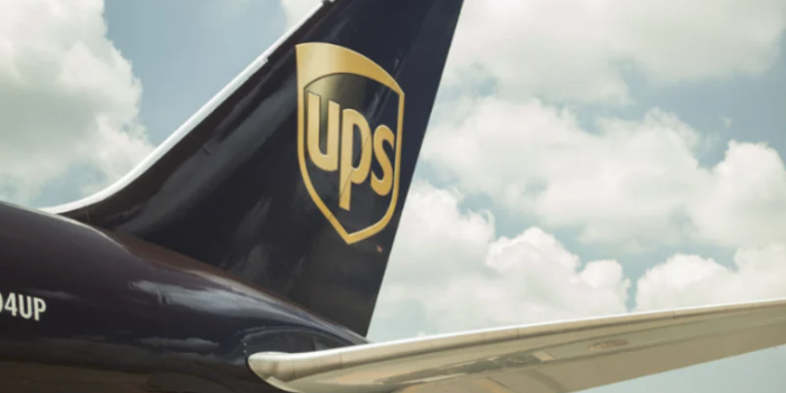UPS logo on plane