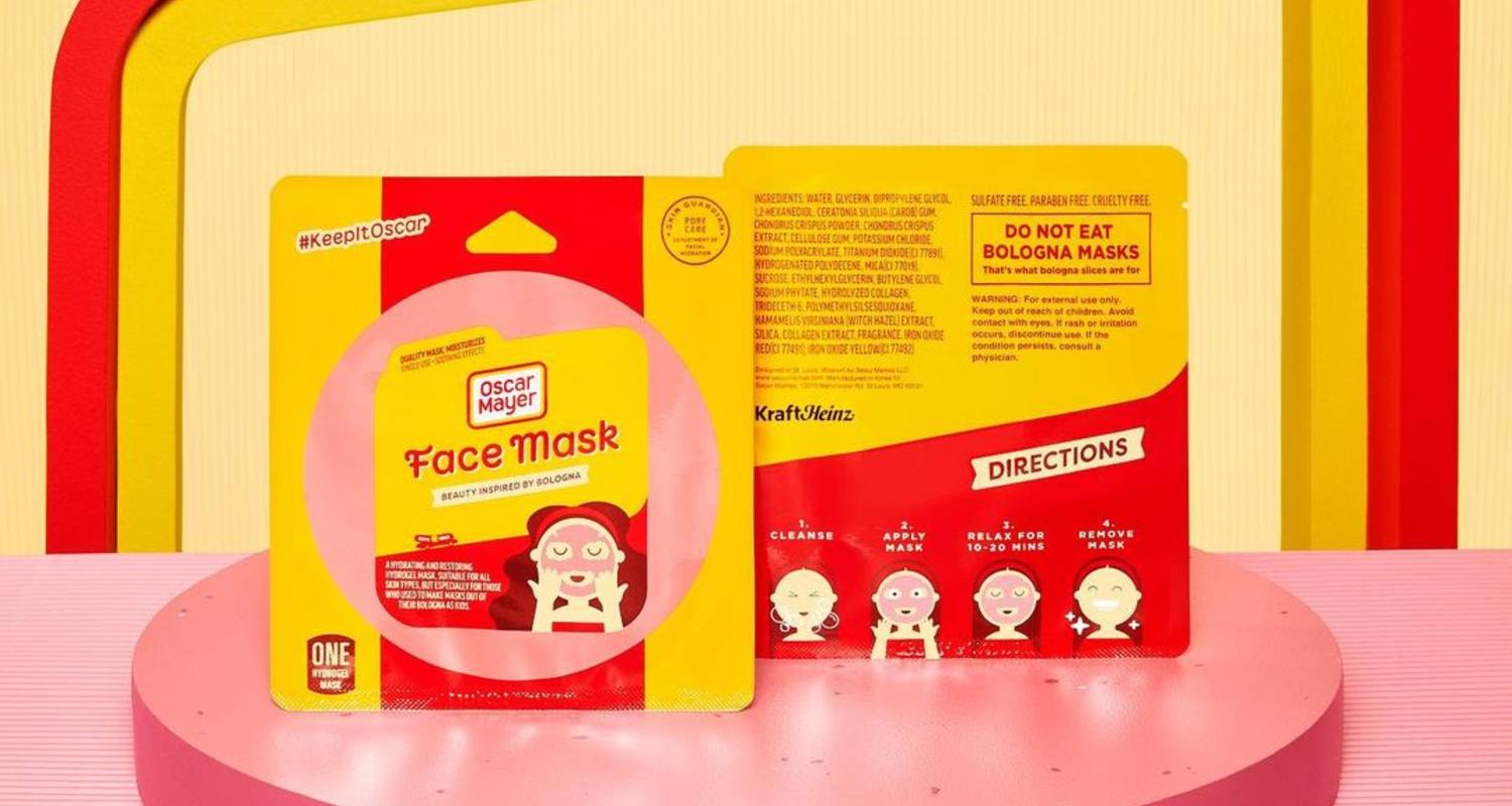 Oscar Mayer Face Mask Packaging