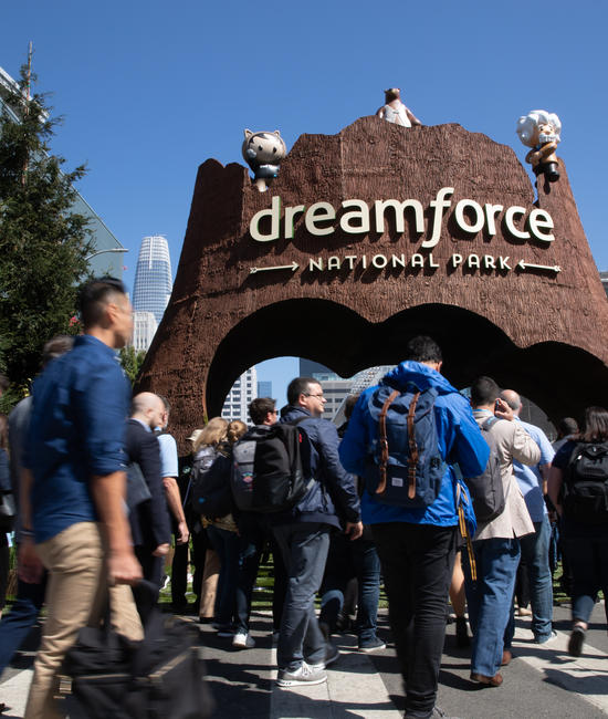 Salesforce Dreamforce National Park entrance